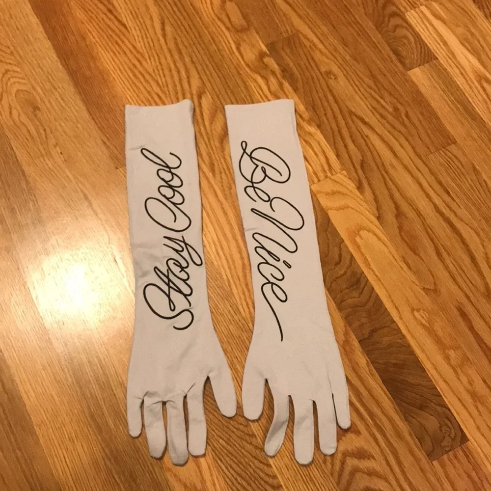 NWT FREE PEOPLE by UNDERSTATED LEATHER WON'T BACK DOWN LONG WASHABLE GLOVES